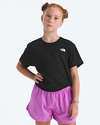 Girls Flex ShortSleeve Tee TNF TNF Black Main