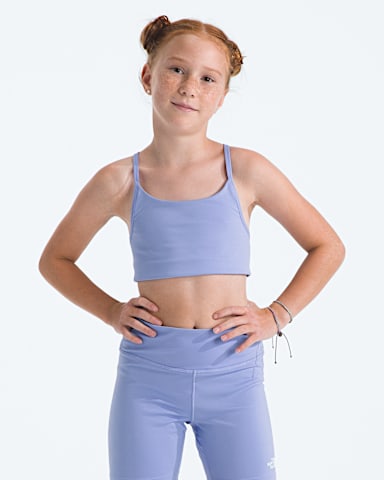 Girls Flex Bra TNF Periwinkle Glow Main