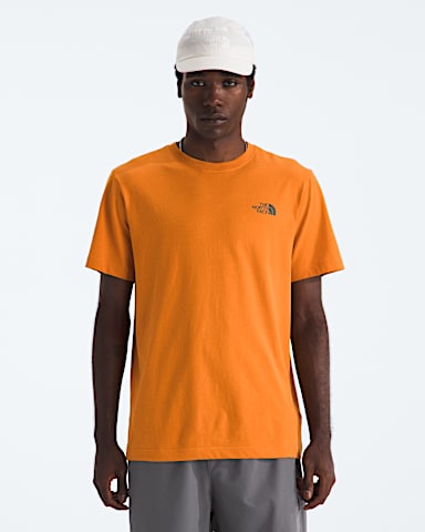 Mens Stay Exploring Regular ShortSleeve Tee TNF Dust Orange BACK