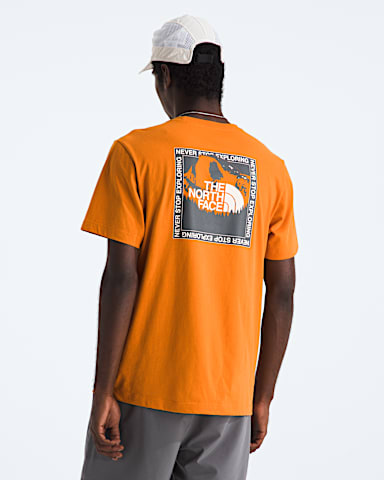 Mens Stay Exploring Regular ShortSleeve Tee TNF Dust Orange Main
