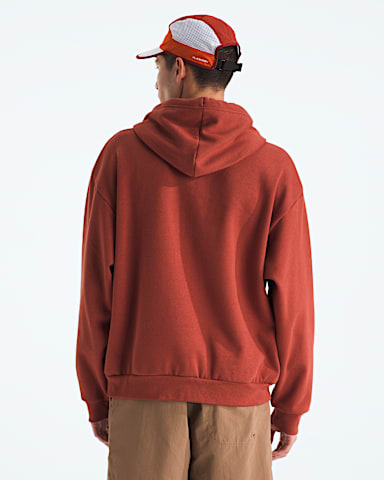 Mens Evolution Simple Dome Oversize Hoodie TNF Iron Clay BACK