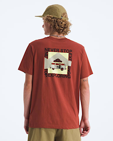Mens Escape The City Regular ShortSleeve Tee TNF Iron Clay Main