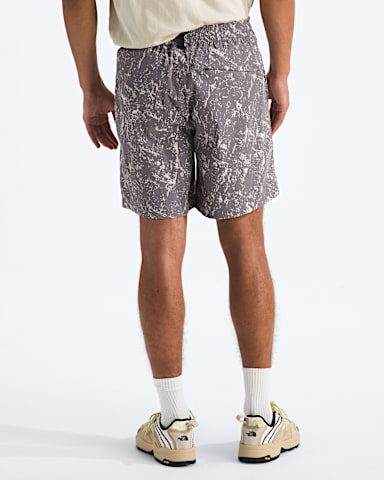 Mens Class V Pathfinder PullOn 7 ShortsPrint TNF Transcendent Grey Rock Texture Print BACK