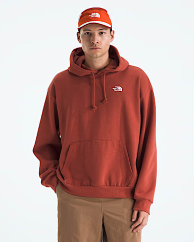 Mens Evolution Simple Dome Oversize Hoodie TNF Iron Clay HERO