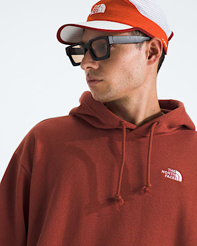 Mens Evolution Simple Dome Oversize Hoodie TNF Iron Clay HERO2