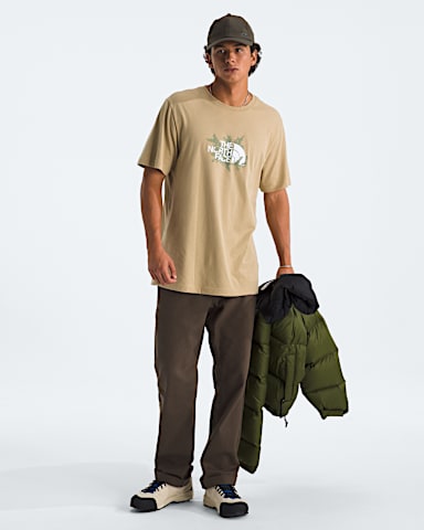 Mens Meadow Mist Regular ShortSleeve Tee TNF Khaki Stone HERO2