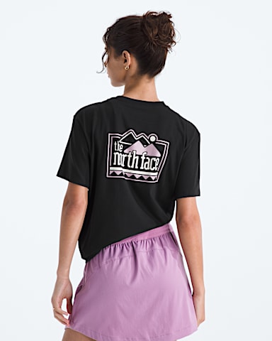 Womens Explore Pin Relaxed ShortSleeve Tee TNF TNF Black Main