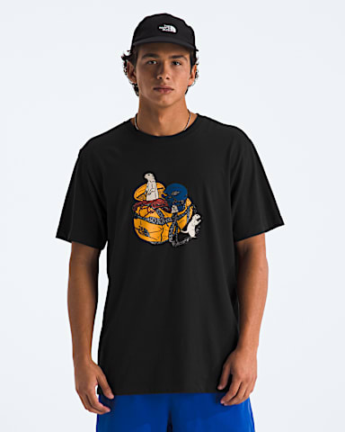 Tshirt  manches courtes standard Woodland Wanderer pour hommes TNF TNF Noir HERO