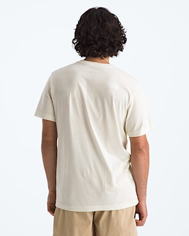 Mens Woodland Wanderer Regular ShortSleeve Tee TNF White Dune BACK