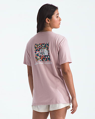 Womens Wildflower Relaxed ShortSleeve Tee TNF Metal Pink Main