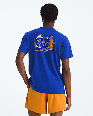 Tshirt standard Mountain Stamps pour hommes TNF Bleu TNF HERO