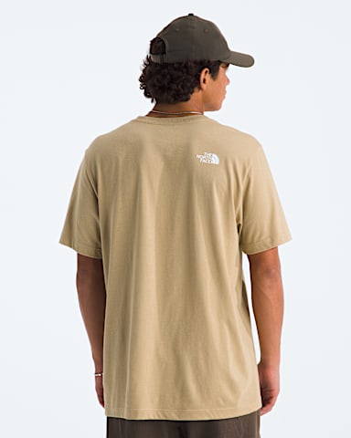 Mens Meadow Mist Regular ShortSleeve Tee TNF Khaki Stone BACK