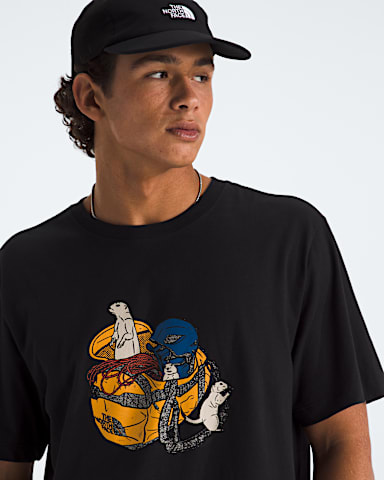 Tshirt  manches courtes standard Woodland Wanderer pour hommes TNF TNF Noir HERO2