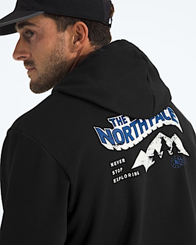 Chandail  capuchon Explore Postcard standard pour hommes TNF Noir TNF HERO2