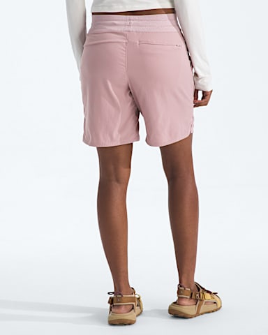 Womens Aphrodite Motion Bermuda Shorts TNF Metal Pink BACK