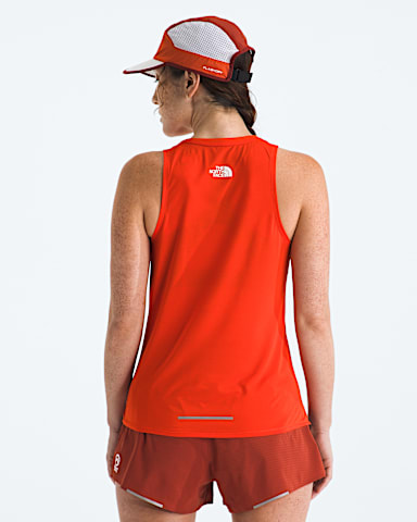 Womens Summit Series High Trail Tank TNF Lava Red BACK