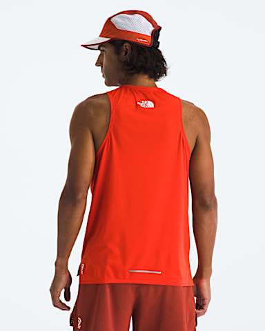 Mens Summit Series High Trail Tank TNF Lava Red BACK