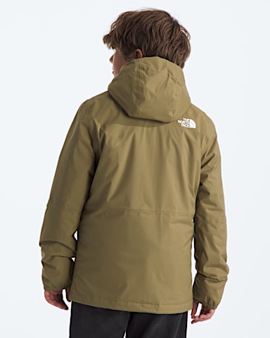 Boys Warm Antora Rain Jacket TNF Cedar BACK