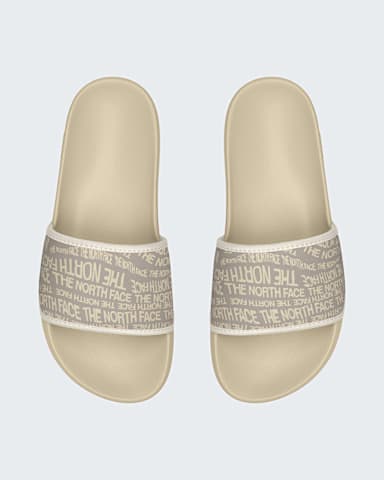 Womens Base Camp Slides III TNF Desert StoneWhite Dune DETAILINSTEP