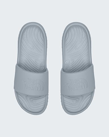 Mens Never Stop Cush Slides TNF Frost GreyFrost Grey DETAILINSTEP