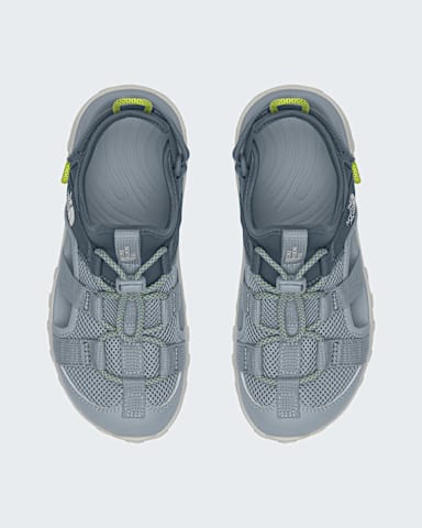 Youth Explore Camp Shandals TNF Frost GreyFizz Lime DETAILINSTEP