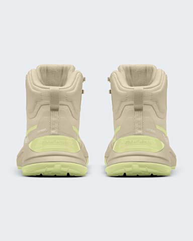 Womens Fastpack Mid Waterproof Boots TNF Desert StoneLemon Mist BACK