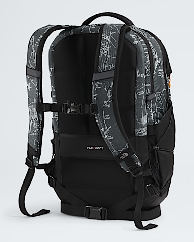 Borealis Backpack  28L TNF Anthracite Grey Conrad Topos PrintSummit Gold BACK