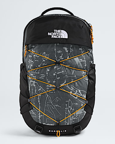 Borealis Backpack  28L TNF Anthracite Grey Conrad Topos PrintSummit Gold HERO