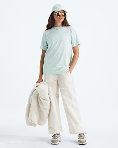 Womens Evolution Simple Dome Relaxed ShortSleeve Tee TNF Opal Frost HERO2