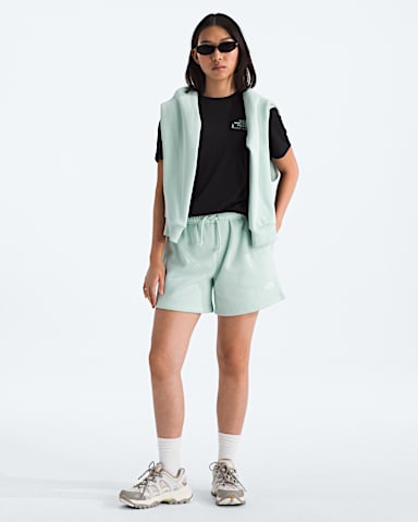 Womens Evolution Simple Dome Regular Shorts TNF Opal Frost HERO2