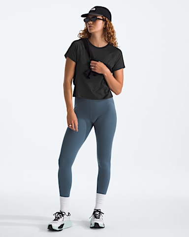 Womens Jaida ShortSleeve Tee TNF TNF Black Dark Heather HERO2