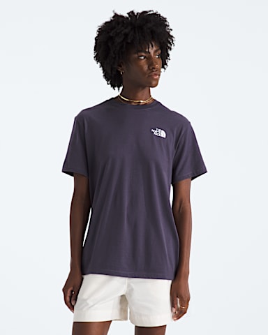 Womens Glacier Drift Relaxed ShortSleeve Tee TNF Endless Dusk BACK