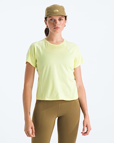 Womens Jaida ShortSleeve Tee TNF Lemon Mist Light Heather Main