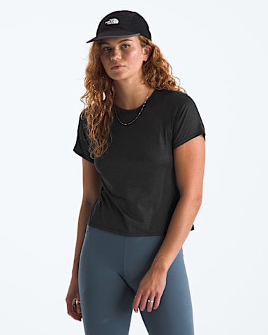 Womens Jaida ShortSleeve Tee TNF TNF Black Dark Heather HERO