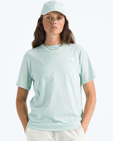Womens Evolution Simple Dome Relaxed ShortSleeve Tee TNF Opal Frost Main