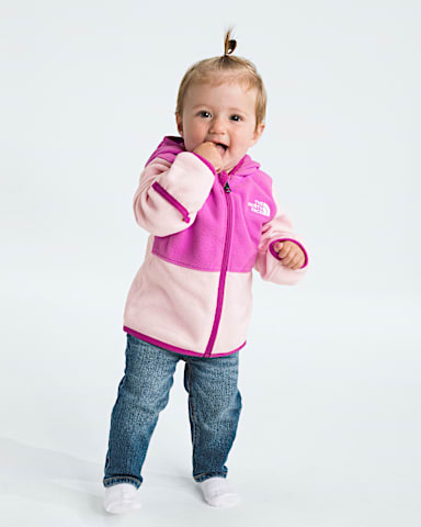 Chandail capuchon glissire pleine longueur Glacier pour bbs TNF Crocus VioletFleur Pale HERO