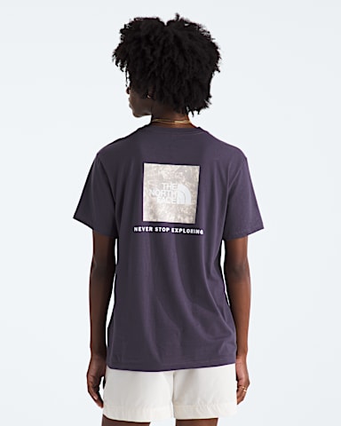 Womens Glacier Drift Relaxed ShortSleeve Tee TNF Endless Dusk HERO