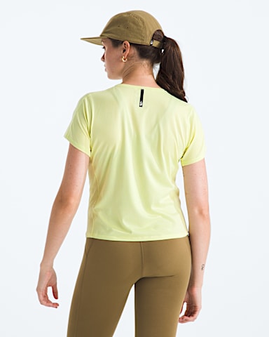 Womens Jaida ShortSleeve Tee TNF Lemon Mist Light Heather BACK