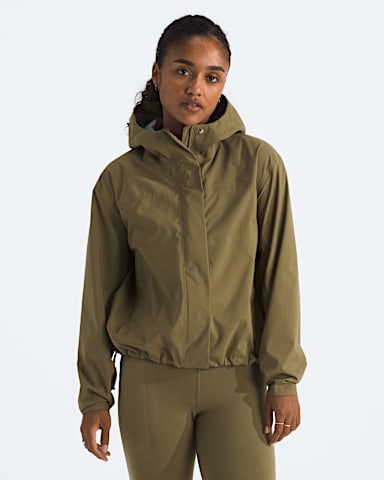 Womens Voyage Rain 3L Hooded Jacket TNF Cedar Main