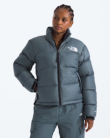 Womens 1996 Retro Nuptse Jacket TNF Granite Grey Main