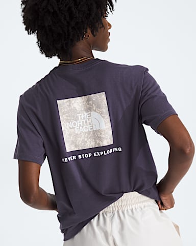 Womens Glacier Drift Relaxed ShortSleeve Tee TNF Endless Dusk HERO2