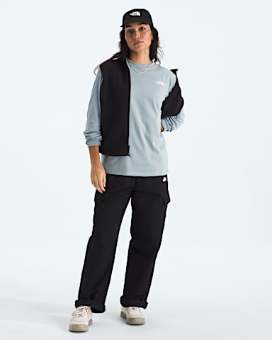 Womens Evolution Simple Dome LongSleeve Tee TNF Frost Grey HERO2