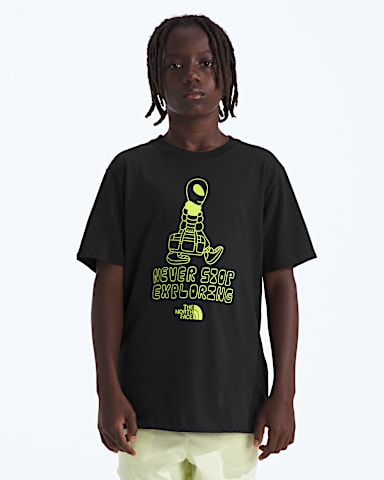 Boys Girls Celestial Drift Regular ShortSleeve Tee TNF TNF Black HERO2