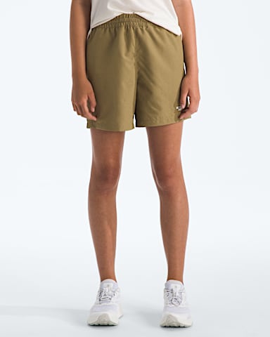 Boys  Girls Class V Shorts5 TNF Cedar Logo Weather Topo Phantom Print HERO3