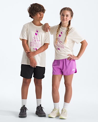 Boys Girls Celestial Drift Regular ShortSleeve Tee TNF White Dune HERO