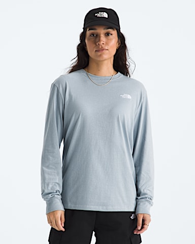 Womens Evolution Simple Dome LongSleeve Tee TNF Frost Grey Main