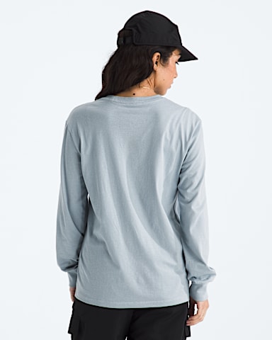 Womens Evolution Simple Dome LongSleeve Tee TNF Frost Grey BACK