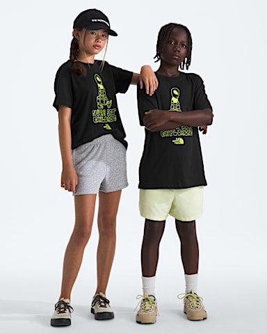 Boys Girls Celestial Drift Regular ShortSleeve Tee TNF TNF Black Main