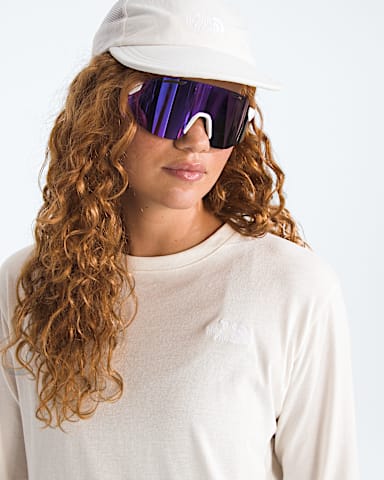 Womens Evolution Simple Dome LongSleeve Tee TNF White Dune HERO2