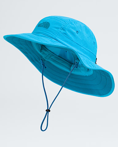 Kids Class V Brimmer Hat TNF Meridian Blue Logo Weather Topo Phantom Print HERO